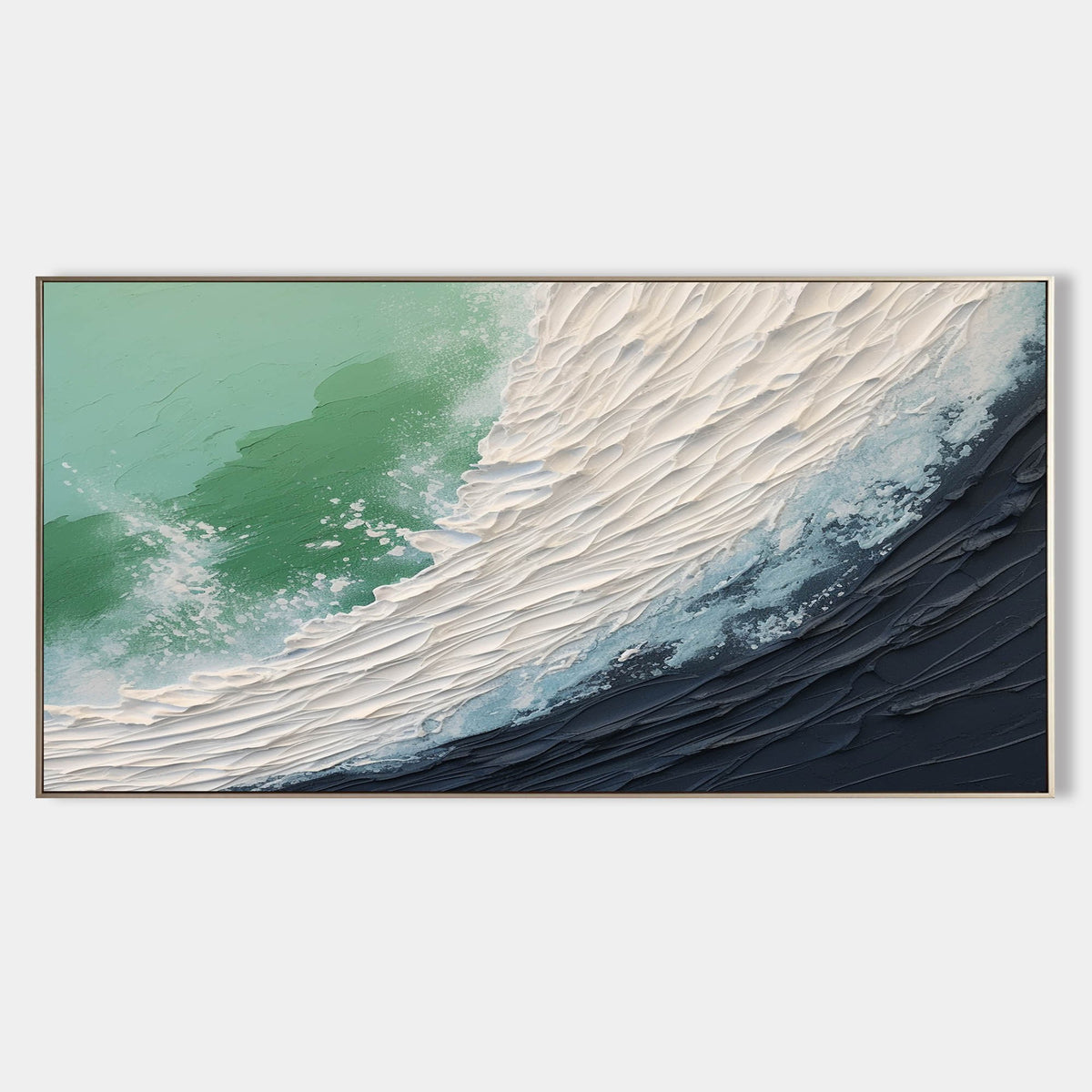 Jade Wave Over Midnight Shore