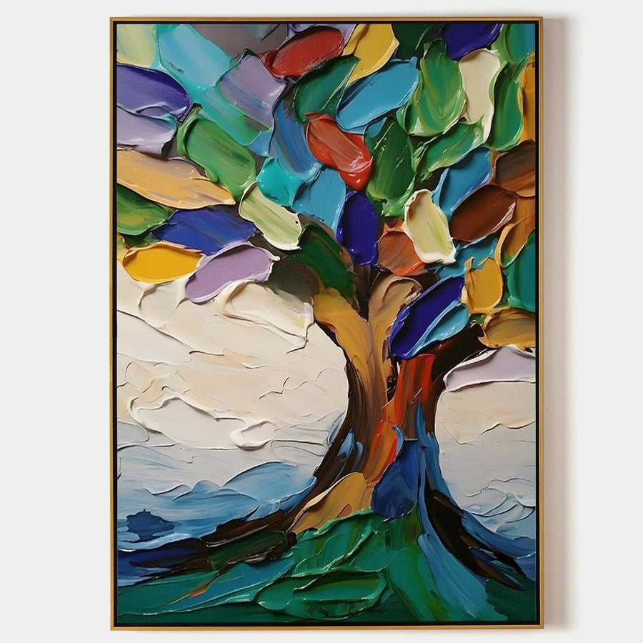Jewel-Toned Tree of Thick Leaves