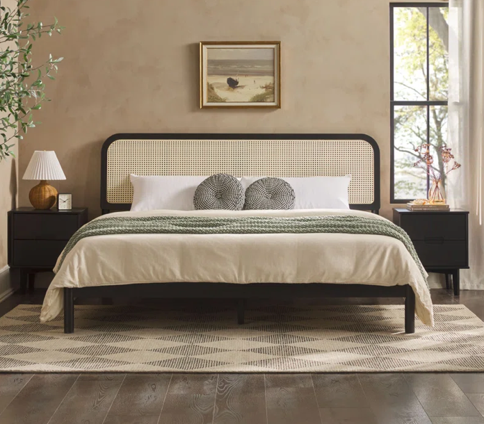 Kuro Rattan Bed - Main View