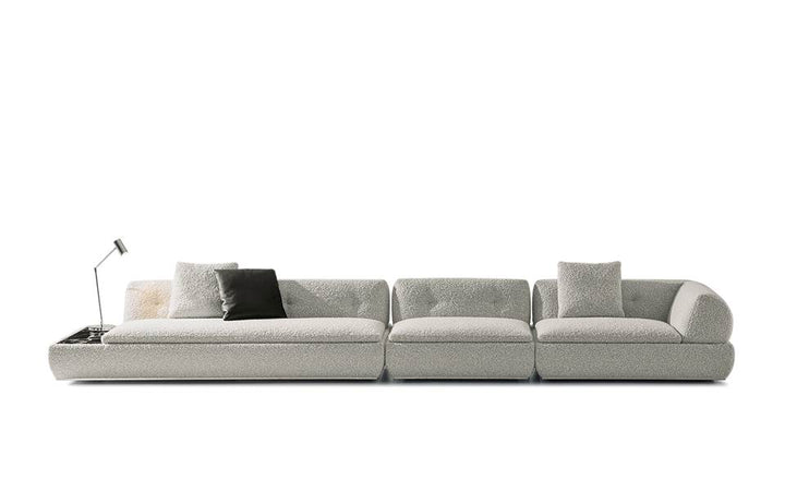 large modular leather sofa