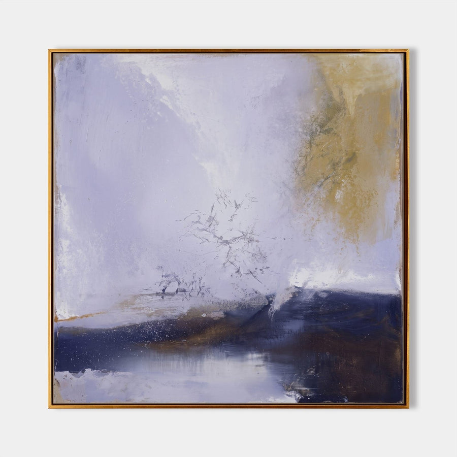 Lavender Mist Over Indigo Shore