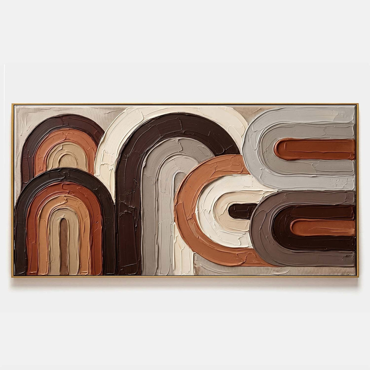 Layered Arches in Earth and Cream