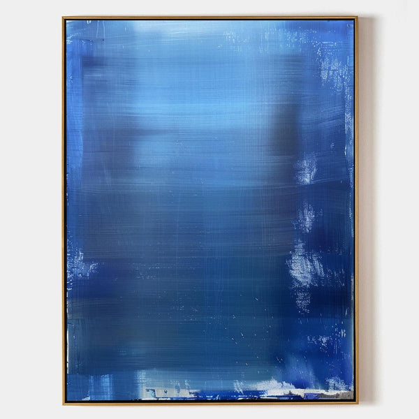 Layered Blue Horizon Abstract