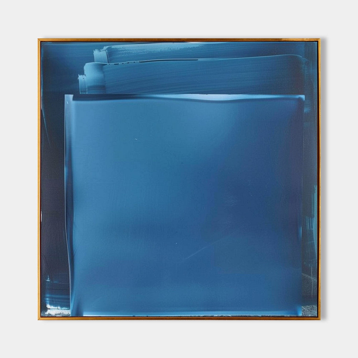 Layered Blue Veils in Soft Light