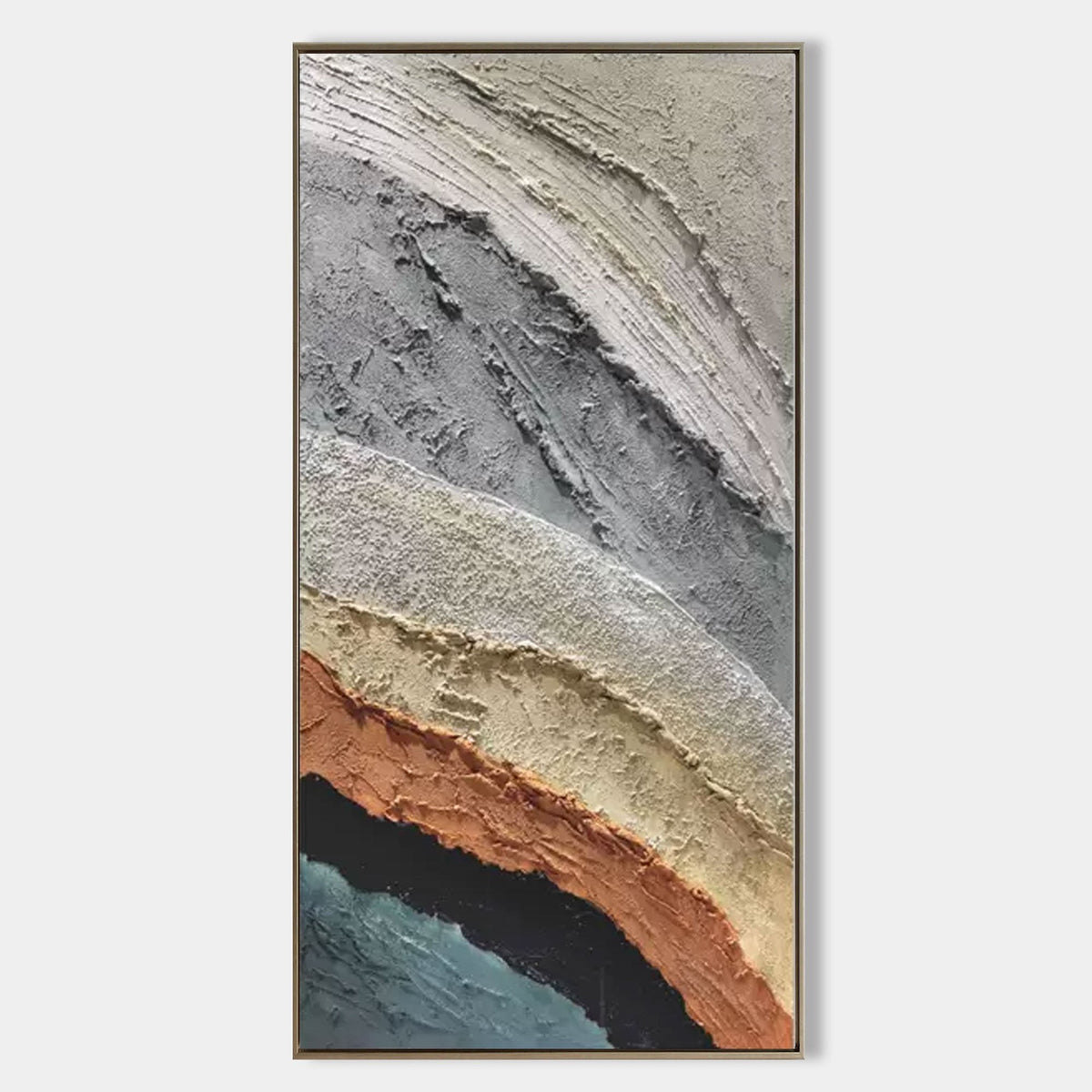 Layered Earth Bands in Plaster