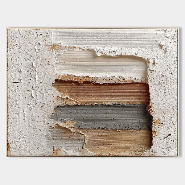 Layered Earth Bands in Plaster