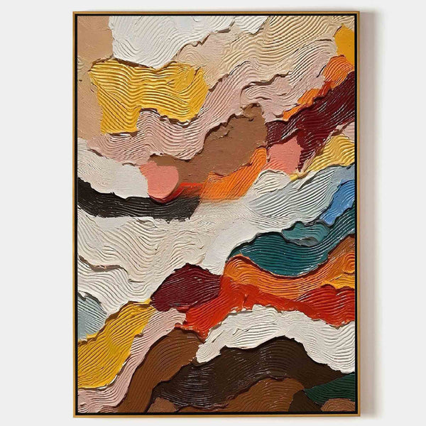 Layered Earth Ribbons in Ochre