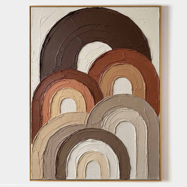 Layered Earthen Arches in Relief