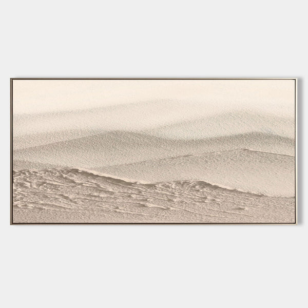 Layered Sand Dunes in Soft Beige