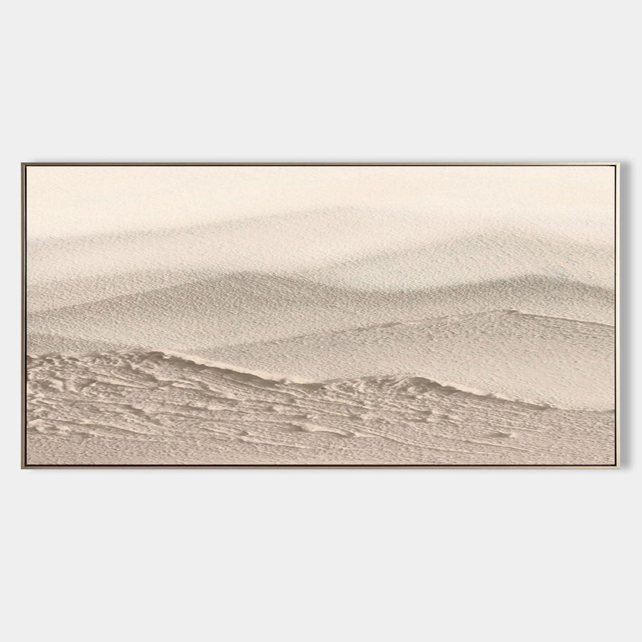 Layered Sand Dunes in Soft Beige