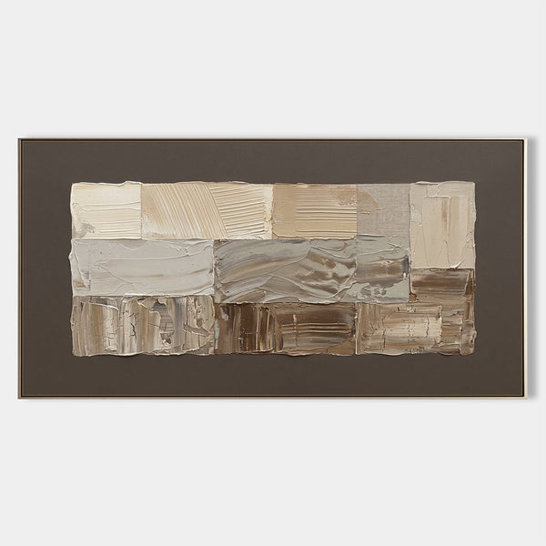 Layered Sandstone Blocks in Taupe