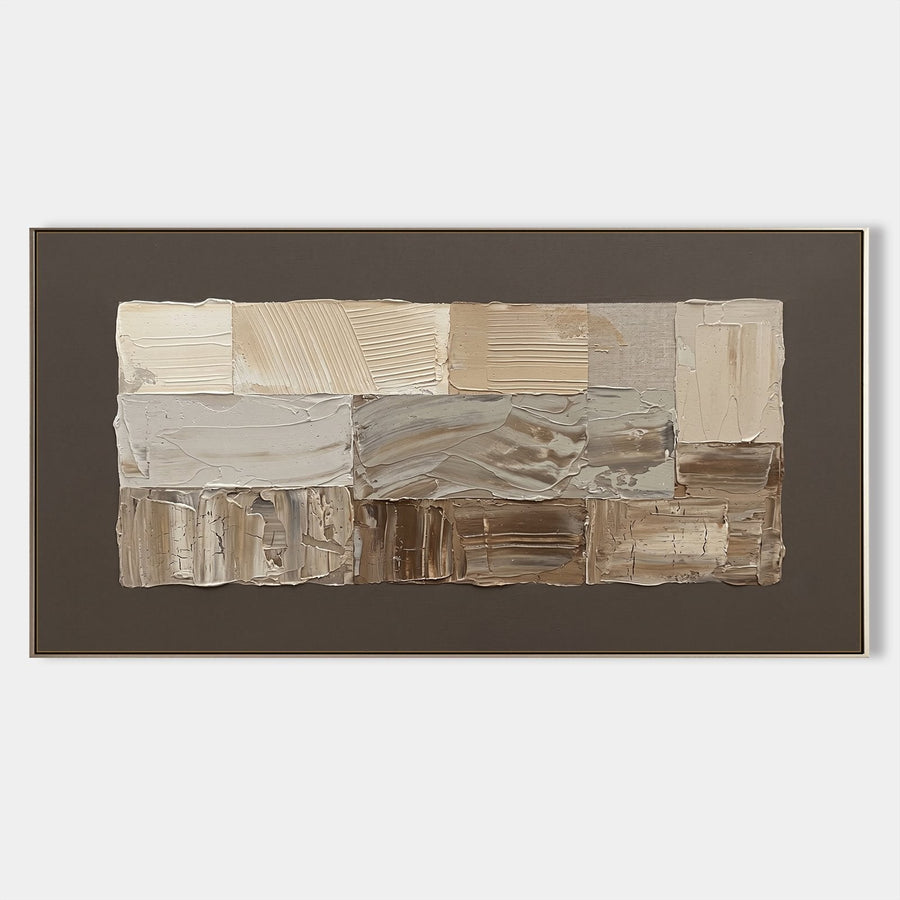 Layered Sandstone Blocks in Taupe