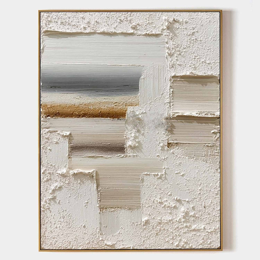 Layered Shoreline in Plaster White