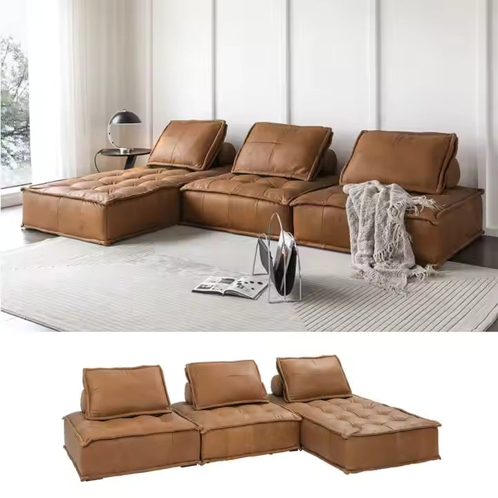 leather modular sectional sofa