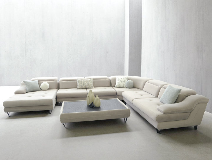 light grey sectional sofa