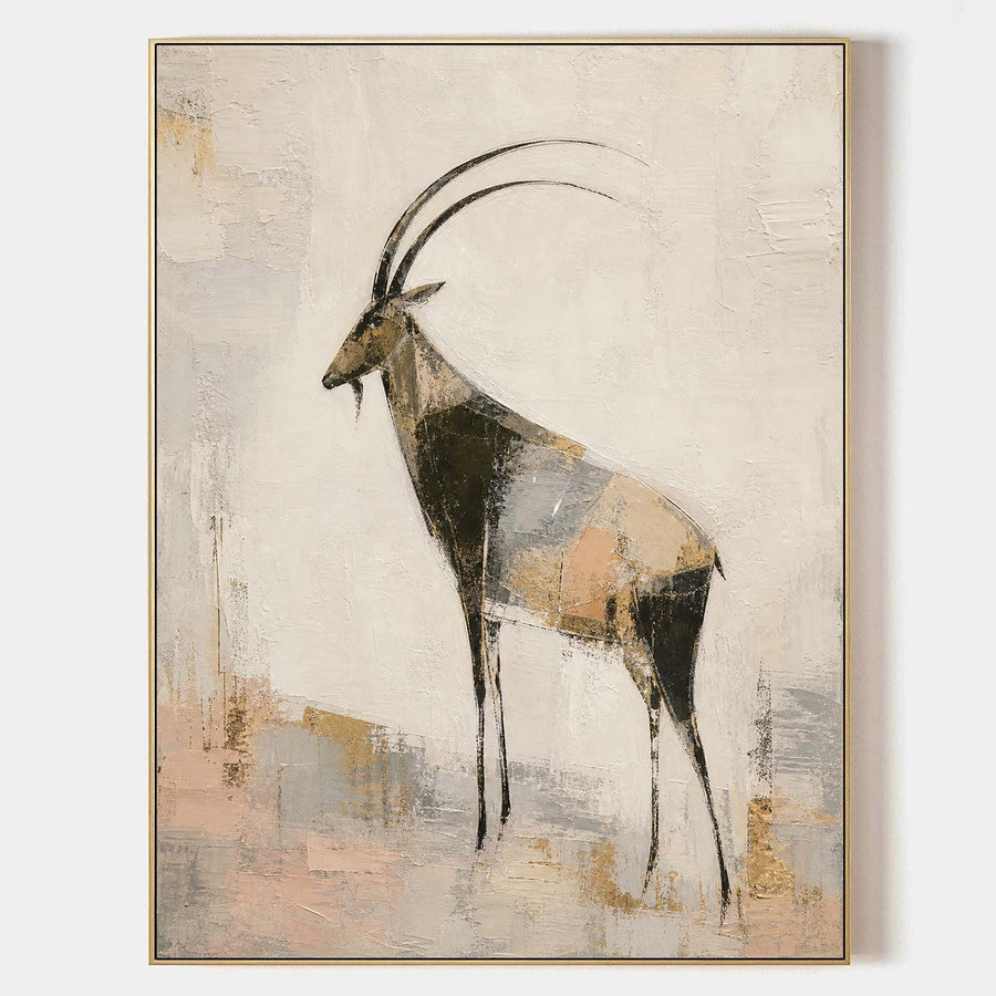 Long-Horned Ibex in Soft Neutrals