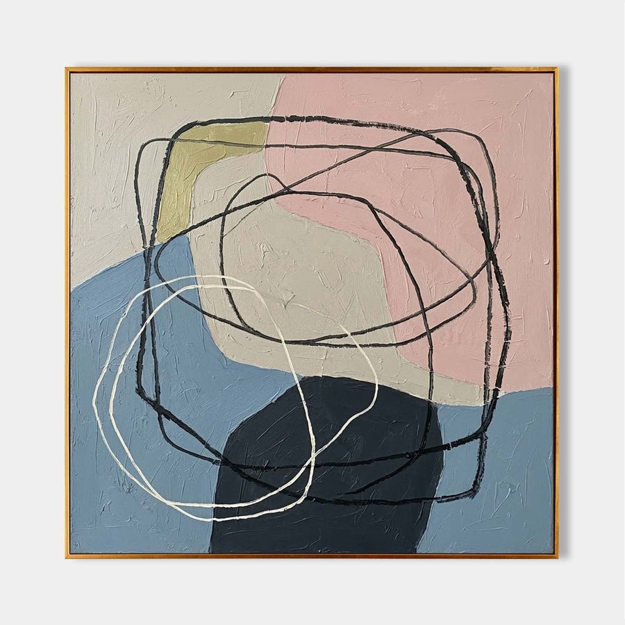 Looping Lines on Pastel Fields