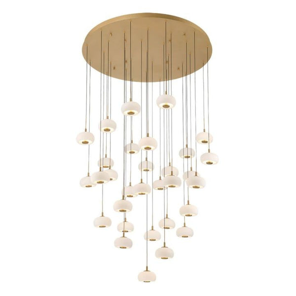 Low Cloud Cluster Glass Lantern Chandelier