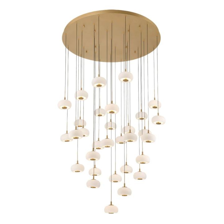 Low Cloud Cluster Glass Lantern Chandelier