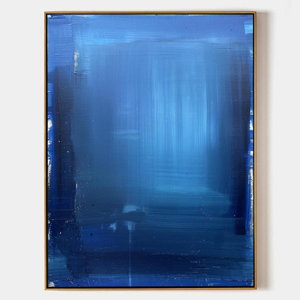 Luminous Blue Veil Abstract