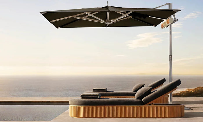 Luxury Modern Teak Sun Lounger - Main View