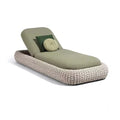 Luxury Woven Outdoor Sun Lounger - Detail View
