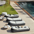 Luxury Woven Outdoor Sun Lounger - Lifestyle Setting