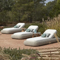 Luxury Woven Outdoor Sun Lounger - Main View