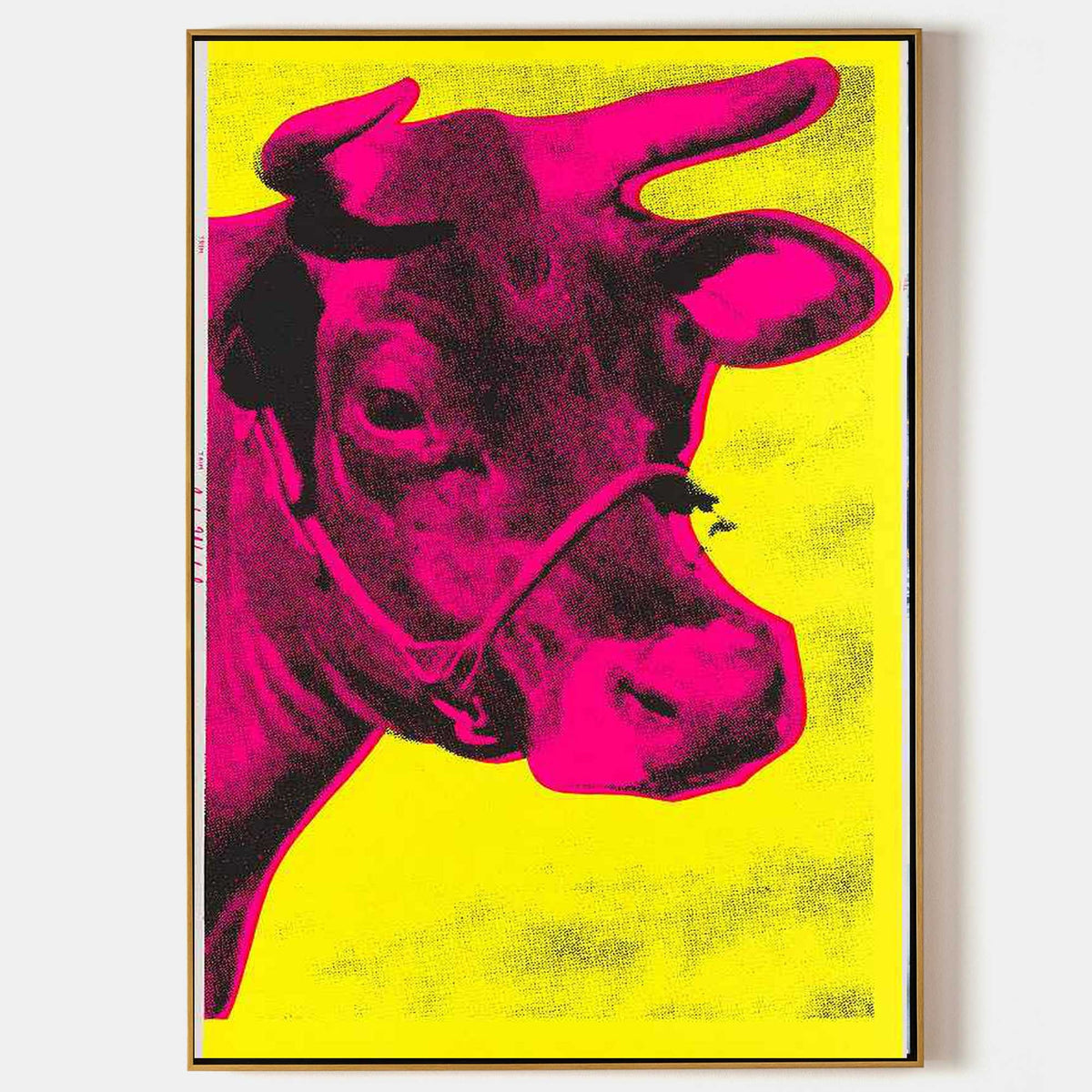 Magenta Cow on Electric Yellow
