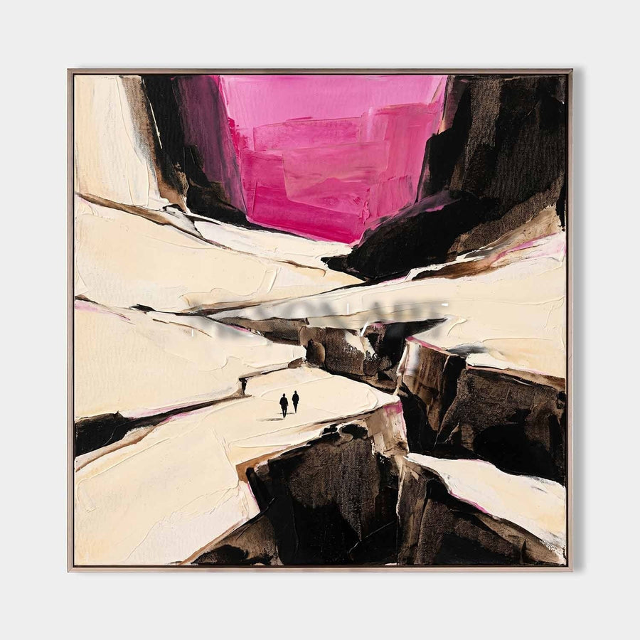 Magenta Sky Over Cream Canyon