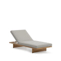 Modern Teak Sun Lounger - Side View