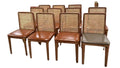 Mid-Century Modern Cane Back Dining Chair - Detail View