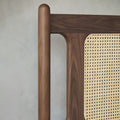 Mid-Century Modern Cane Panel Bed - Detail View