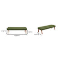 Mid-Century Modern Channel Tufted Bench - Detail View