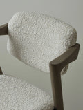 Mid-Century Modern Curved Back Counter Stool - Close-up Detail