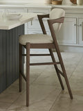Mid-Century Modern Curved Back Counter Stool - Lifestyle Setting