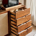 Mid-Century Modern Rattan Sideboard - Detail View