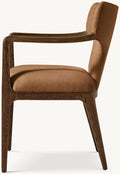 Mid-Century Modern Sculpted Arm Dining Chair - Detail View