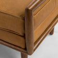 Mid-Century Modern Solid wood Bench - Detail View