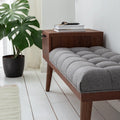 Mid-Century Modern Storage Bench - Detail View