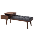 Mid-Century Modern Storage Bench - Lifestyle Setting