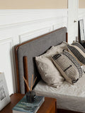 Mid-Century Modern Upholstered Bed - Close-up Detail