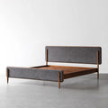 Mid-Century Modern Upholstered Bed - Detail View