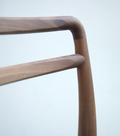 Mid-Century Modern wood Counter Stool - Detail View