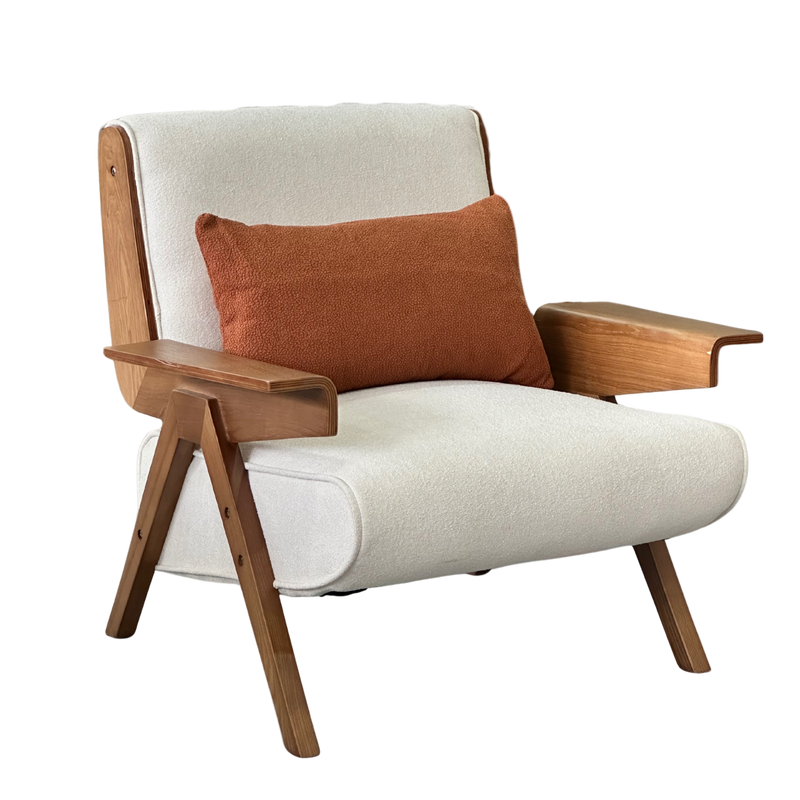 Mid-Century Modern Z-Frame Lounge Chair - Main View