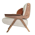 Mid-Century Modern Z-Frame Lounge Chair - Side View