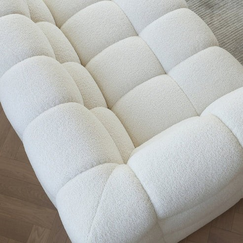 mid century modern tufted sofa