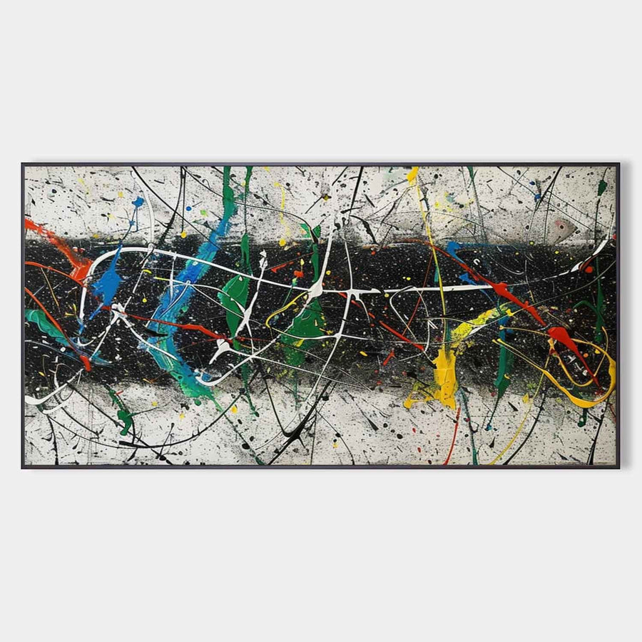 Midnight Band of Splattered Color