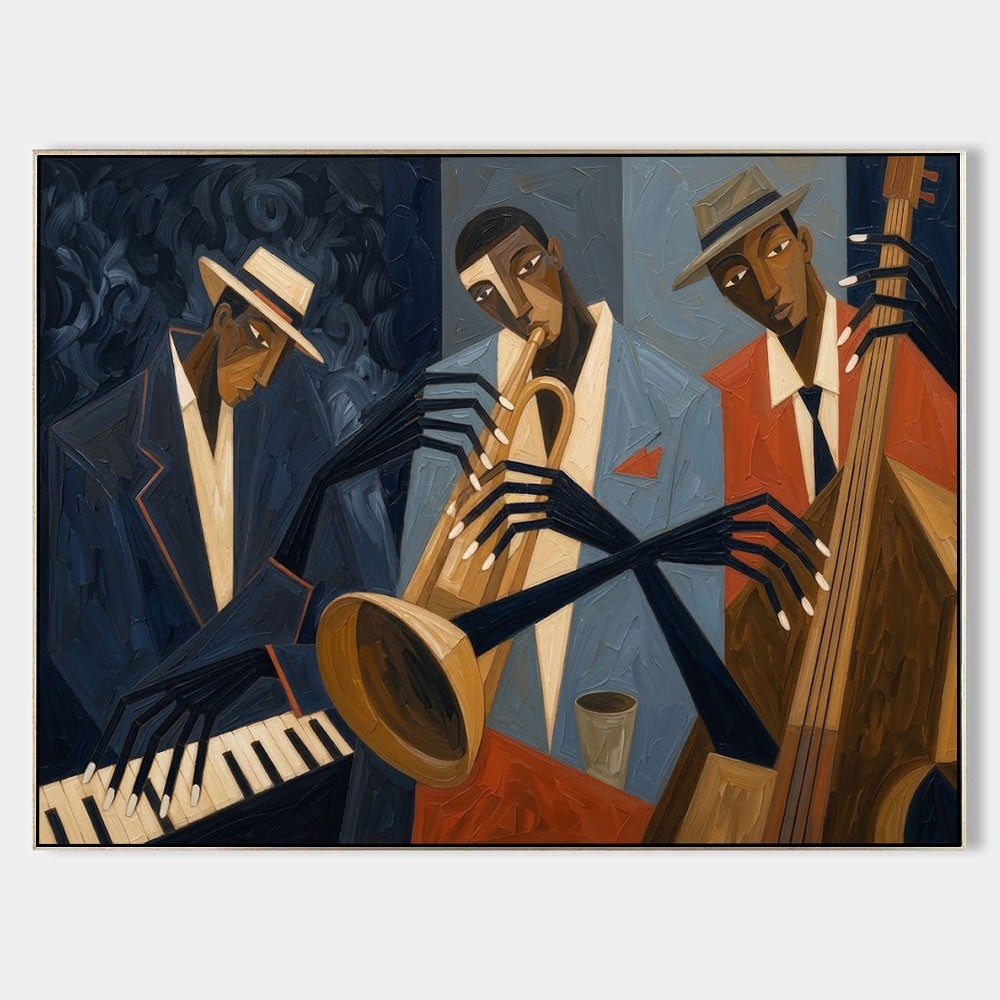 Midnight Jazz Trio in Blue