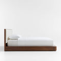 Milano Walnut Bed - Side View